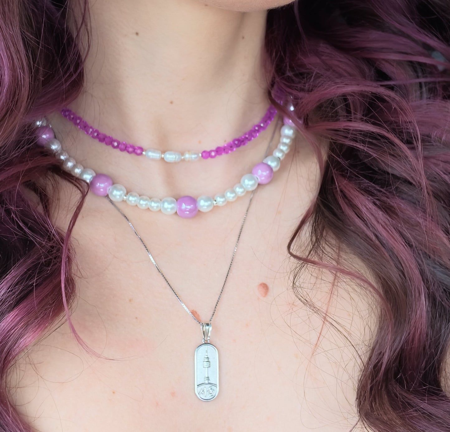 Chocker Yuri Red – Perle Naturali e Cristalli