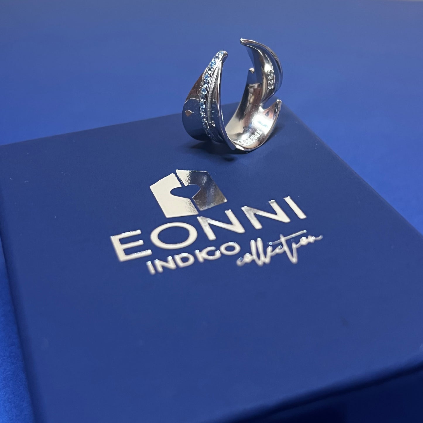 ANELLO FOGLIA INDIGO