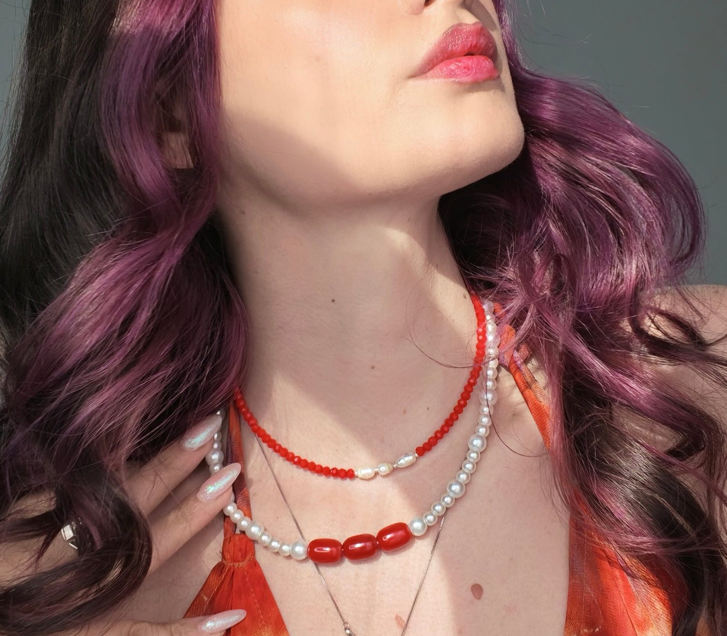 Collier ARIRANG - perle e pietre vetro