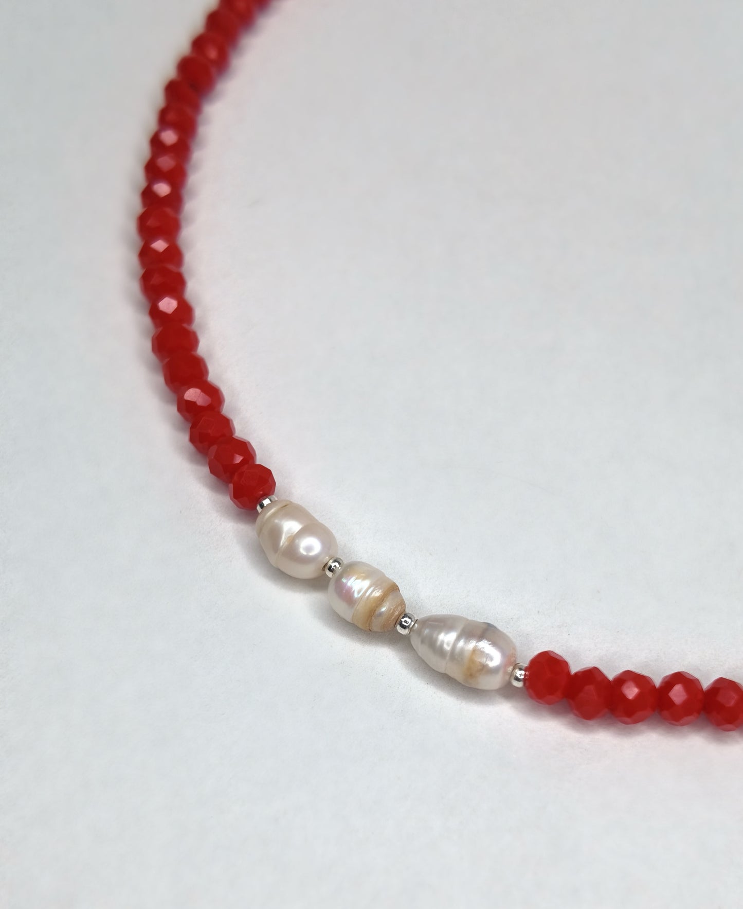 Chocker Yuri Red – Perle Naturali e Cristalli